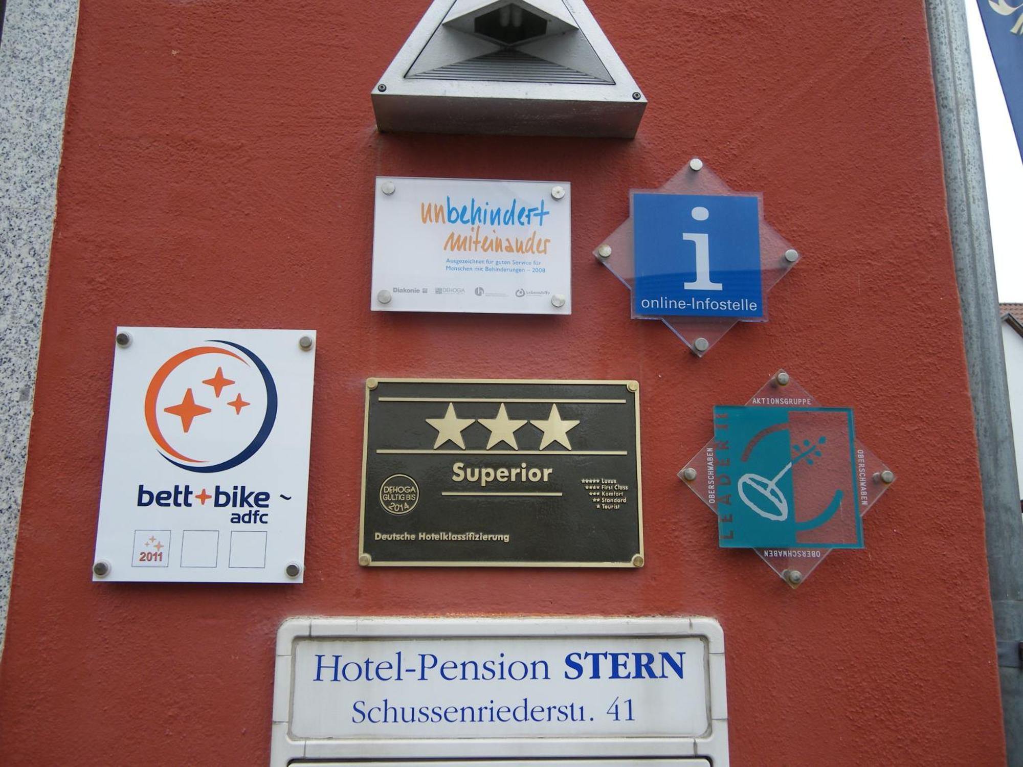 Hotel Pension Stern Bad Buchau Eksteriør billede